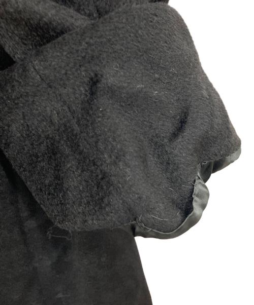 MaxMara（マックスマーラ）MaxMara (マックスマーラ) キャメルガウンコート ブラック サイズ:42の古着・服飾アイテム