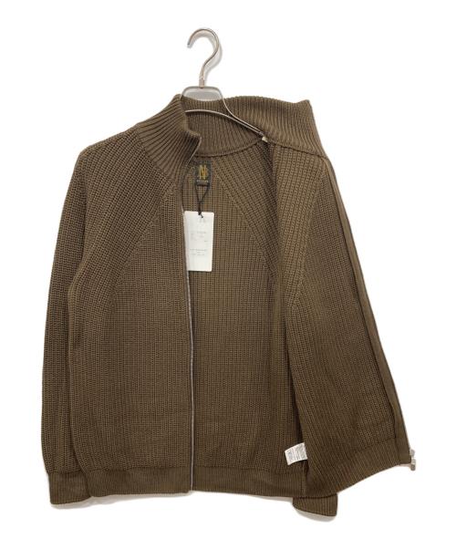 BATONER（バトナ―）BATONER (バトナ―) SIGNATURE DRIVERS KNIT ブラウン サイズ:2の古着・服飾アイテム