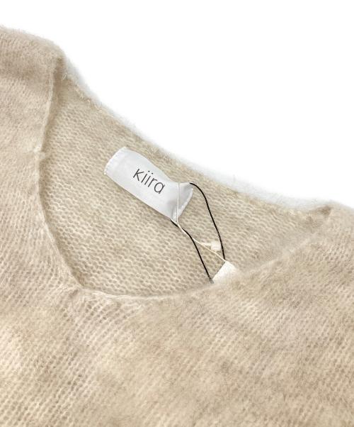 KiiRA（キーラ）KIIRA (キーラ) MOHAIR PULLOVER ベージュ サイズ:FREE 未使用品の古着・服飾アイテム