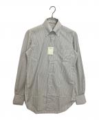 CESARE ATTOLINIチェザレ・アットリーニ）の古着「ボタンダウンシャツ」｜ホワイト×ブラウン