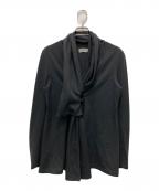 YOHJI YAMAMOTOヨウジヤマモト）の古着「リネンドレープジャケット」｜ブラック
