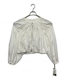 Diagram（ダイアグラム）の古着「ギャザータフタブルゾン」｜ホワイト