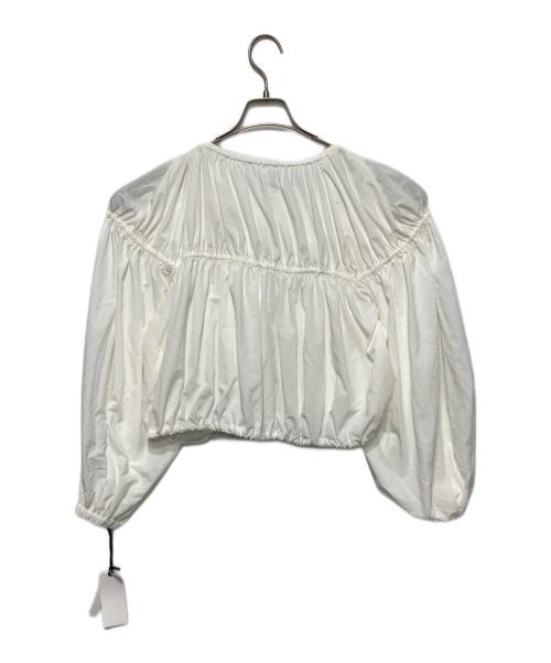 Diagram（ダイアグラム）Diagram (ダイアグラム) ギャザータフタブルゾン ホワイト サイズ:36の古着・服飾アイテム