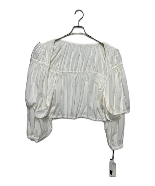 Diagram（ダイアグラム）Diagram (ダイアグラム) ギャザータフタブルゾン ホワイト サイズ:36の古着・服飾アイテム