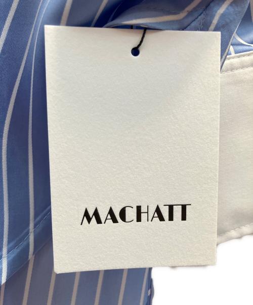 machatt（マチャット）machatt (マチャット) ストライプヨークシャツ ブルー サイズ:フリー 未使用品の古着・服飾アイテム