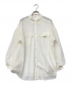 Diagramダイアグラム）の古着「チュールレイヤードシャツ」｜ホワイト