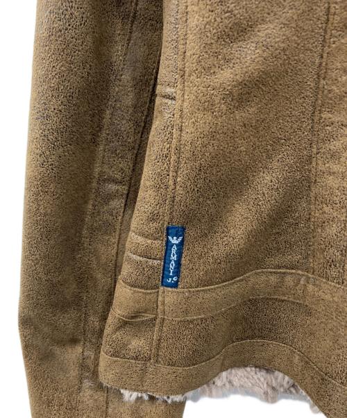 ARMANI JEANS（アルマーニジーンズ）ARMANI JEANS (アルマーニジーンズ) エコムートンジャケット ブラウン サイズ:EU38の古着・服飾アイテム