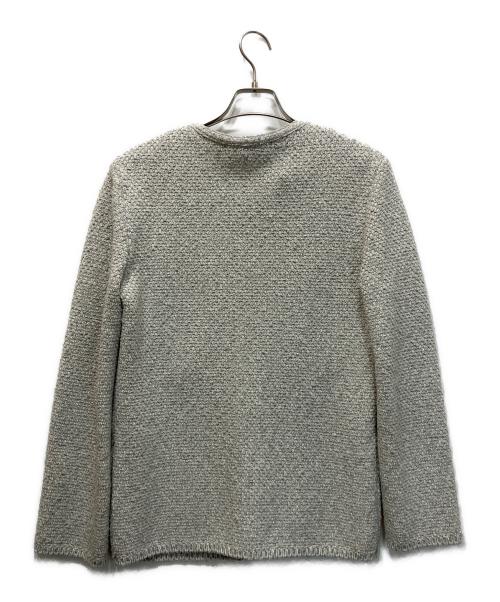 theory luxe（セオリーリュクス）theory luxe (セオリーリュクス) ノーカラーツイードジャケット グレー サイズ:040の古着・服飾アイテム