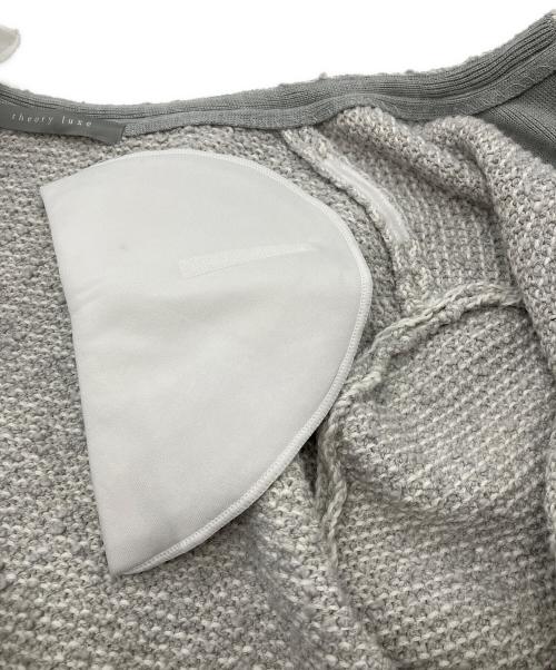 theory luxe（セオリーリュクス）theory luxe (セオリーリュクス) ノーカラーツイードジャケット グレー サイズ:040の古着・服飾アイテム