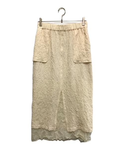 muller of yoshiokubo（ミュラーオブヨシオクボ）muller of yoshiokubo (ミュラーオブヨシオクボ) レイヤードスカート アイボリー サイズ:40の古着・服飾アイテム