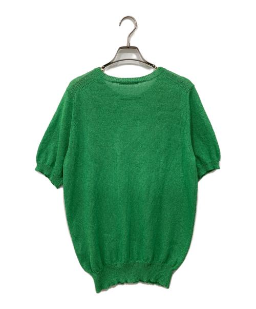 SLOANE（スローン）SLOANE (スローン) 7G天竺 和紙×ポリエステル半袖クルーネック グリーン サイズ:3の古着・服飾アイテム