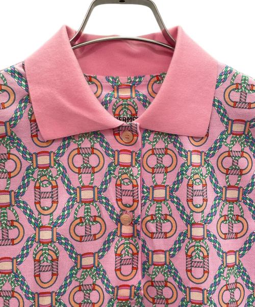 HERMES（エルメス）HERMES (エルメス) カノエ 総柄ワンピース ピンク サイズ:36の古着・服飾アイテム
