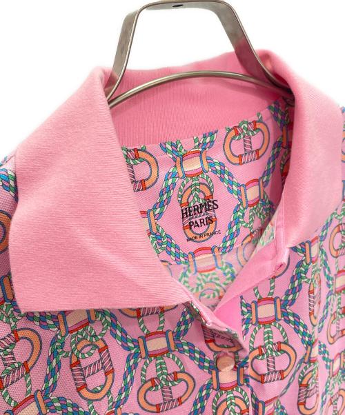 HERMES（エルメス）HERMES (エルメス) カノエ 総柄ワンピース ピンク サイズ:36の古着・服飾アイテム