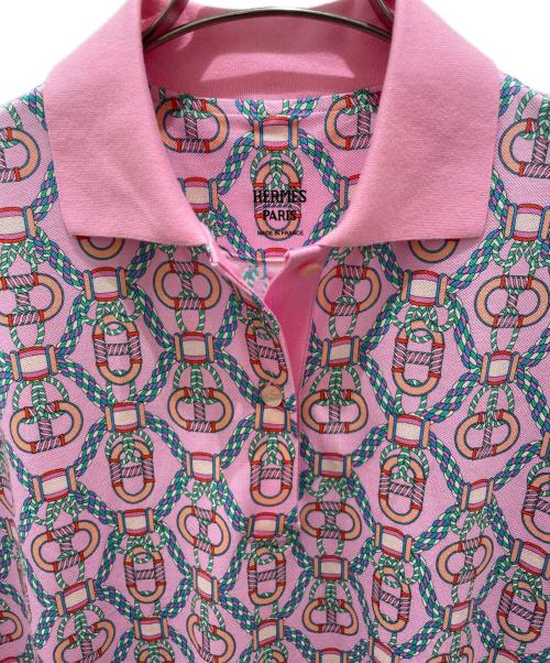 HERMES（エルメス）HERMES (エルメス) カノエ 総柄ワンピース ピンク サイズ:36の古着・服飾アイテム