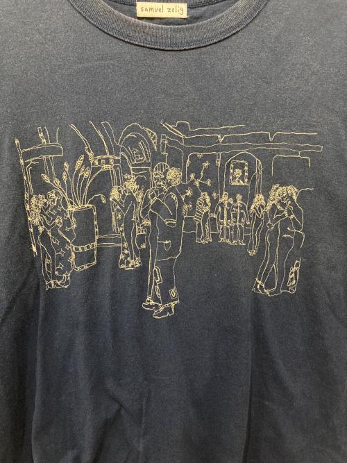 samuel zelig（サミュエル ゼリグ）samuel zelig (サミュエル ゼリグ) BALLROOM TEE ネイビー サイズ:XLの古着・服飾アイテム