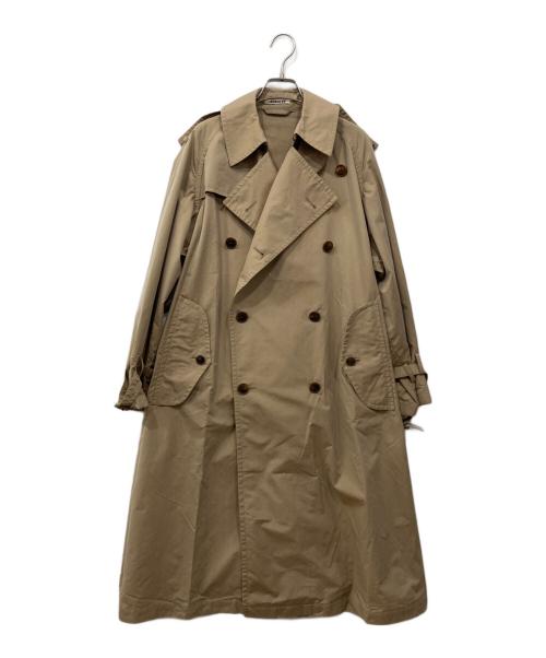 AURALEE（オーラリー）AURALEE (オーラリー) FINX POLYESTER BIG TRENCH COAT ブラウン サイズ:1の古着・服飾アイテム