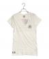 CHROME HEARTS（クロムハーツ）の古着「VネックTシャツ」｜ホワイト