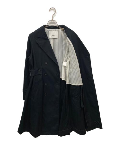 ANAYI（アナイ）ANAYI (アナイ) 撥水ギャバトレンチコート ネイビー サイズ:36の古着・服飾アイテム