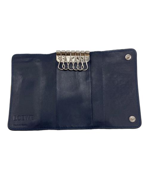 LOEWE（ロエベ）LOEWE (ロエベ) アナグラム6連キーケース ネイビーの古着・服飾アイテム