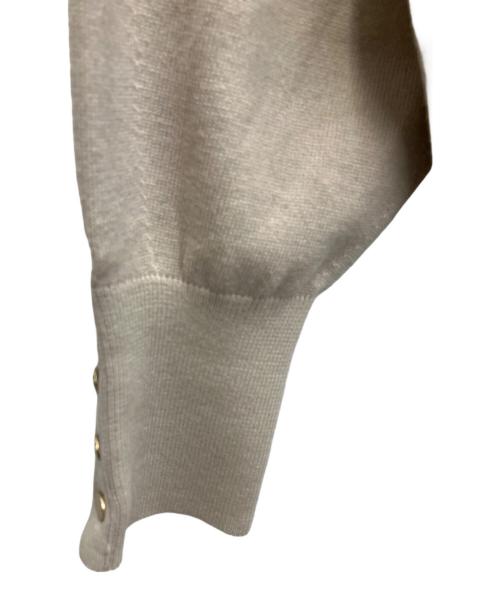 23区（ニジュウサンク）23区 (ニジュウサンク) ウールコットンストレッチ ニット ベージュ サイズ:SIZE38の古着・服飾アイテム