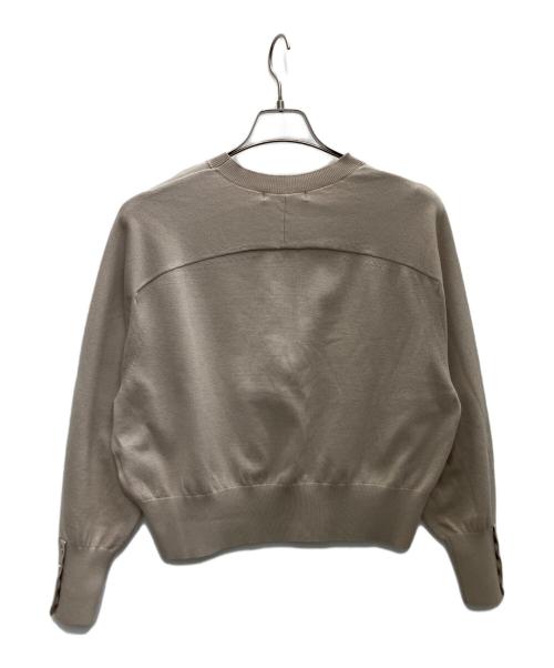 23区（ニジュウサンク）23区 (ニジュウサンク) ウールコットンストレッチ ニット ベージュ サイズ:SIZE38の古着・服飾アイテム