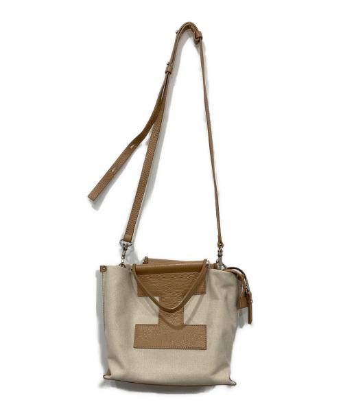 IACUCCI（イアクッチ）IACUCCI (イアクッチ) ソルベット S CANVAS/RUGA ベージュ×アイボリーの古着・服飾アイテム