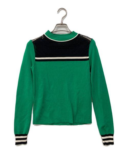RED VALENTINO（レッドヴァレンティノ）RED VALENTINO (レッドヴァレンティノ) ニット グリーン サイズ:XSの古着・服飾アイテム