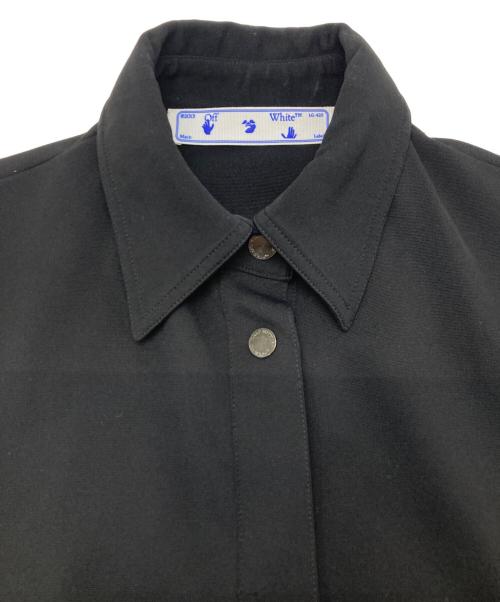 OFFWHITE（オフホワイト）OFFWHITE (オフホワイト) ロゴプリントシャツドレス ブラック サイズ:38の古着・服飾アイテム