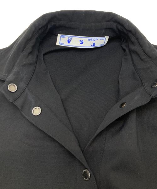 OFFWHITE（オフホワイト）OFFWHITE (オフホワイト) ロゴプリントシャツドレス ブラック サイズ:38の古着・服飾アイテム