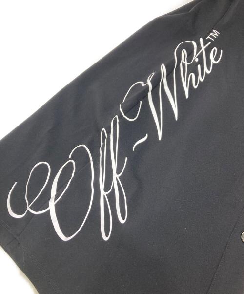 OFFWHITE（オフホワイト）OFFWHITE (オフホワイト) ロゴプリントシャツドレス ブラック サイズ:38の古着・服飾アイテム