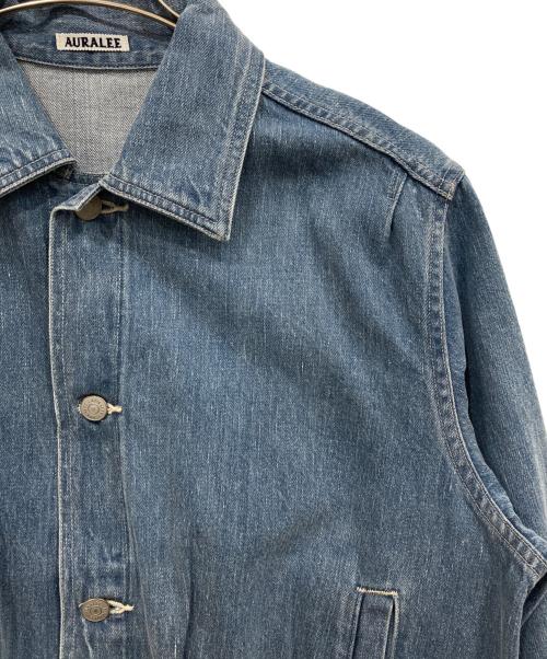 AURALEE（オーラリー）AURALEE (オーラリー) SELVEDGE FADED LIGHT DENIM BLOUSON インディゴ サイズ:3の古着・服飾アイテム