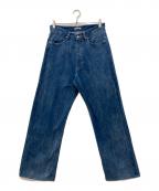 AURALEEオーラリー）の古着「SELVEDGE FADED LIGHT DENIM PANTS」｜インディゴ