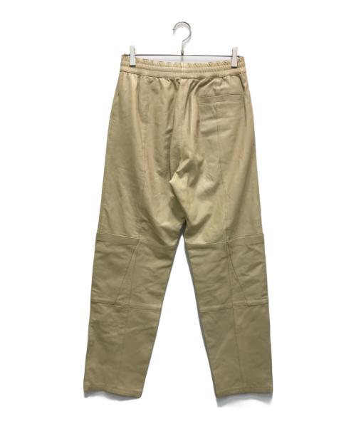 AURALEE（オーラリー）AURALEE (オーラリー) LIGHT LAMB LEATHER EASY PANTS ベージュ サイズ:3の古着・服飾アイテム