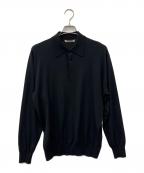 AURALEEオーラリー）の古着「SUPER HIGH GAUGE WOOL KNIT POLO」｜ブラック