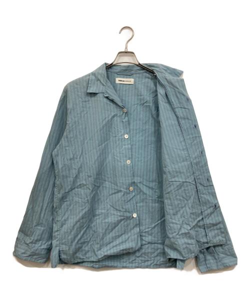 AURALEE（オーラリー）AURALEE (オーラリー) TEKLA (テクラ) COTTON POPLIN - PYJAMAS SHIRT ブルー サイズ:Mの古着・服飾アイテム