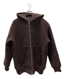 AURALEE（オーラリー）の古着「DOUBLE CLOTH HEAVY WOOL PILE ZIP」｜ブラウン