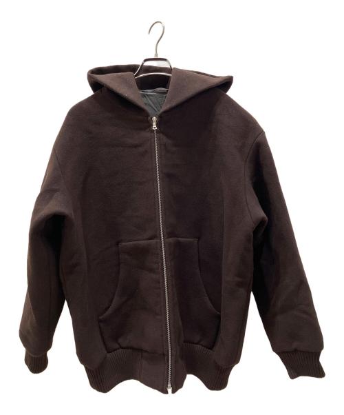 AURALEE（オーラリー）AURALEE (オーラリー) DOUBLE CLOTH HEAVY WOOL PILE ZIP ブラウン サイズ:3の古着・服飾アイテム