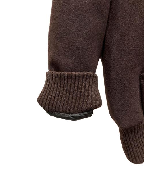 AURALEE（オーラリー）AURALEE (オーラリー) DOUBLE CLOTH HEAVY WOOL PILE ZIP ブラウン サイズ:3の古着・服飾アイテム