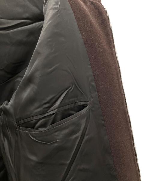 AURALEE（オーラリー）AURALEE (オーラリー) DOUBLE CLOTH HEAVY WOOL PILE ZIP ブラウン サイズ:3の古着・服飾アイテム