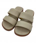 AURALEEオーラリー）の古着「LEATHER STRAP SANDAL」｜グレー