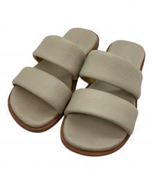 AURALEE（オーラリー）の古着「LEATHER STRAP SANDAL」｜グレー