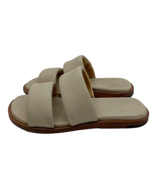 AURALEE（オーラリー）AURALEE (オーラリー) LEATHER STRAP SANDAL グレー サイズ:SIZE 8の古着・服飾アイテム
