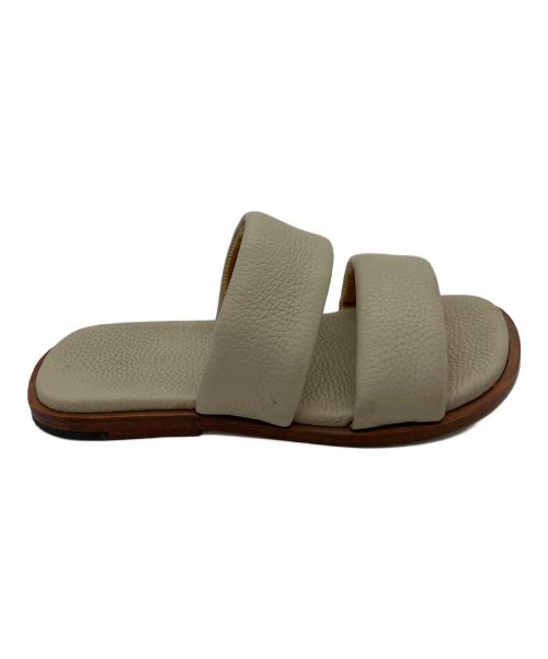 AURALEE（オーラリー）AURALEE (オーラリー) LEATHER STRAP SANDAL グレー サイズ:SIZE 8の古着・服飾アイテム