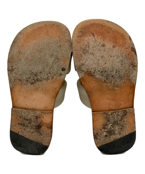 AURALEE（オーラリー）AURALEE (オーラリー) LEATHER STRAP SANDAL グレー サイズ:SIZE 8の古着・服飾アイテム