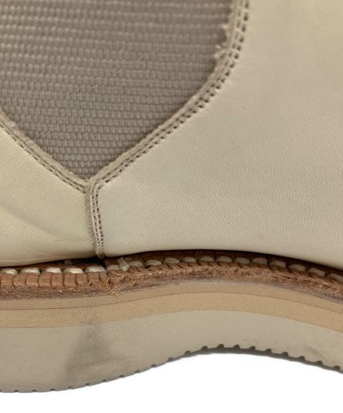 AURALEE（オーラリー）AURALEE (オーラリー) LEATHER SQUARE BOOTS（レザースクエアブーツ） アイボリー サイズ:8の古着・服飾アイテム