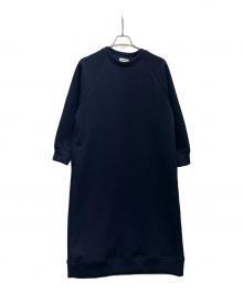 ZUCCA（ズッカ）の古着「クォーターゲージワンピース」｜ネイビー
