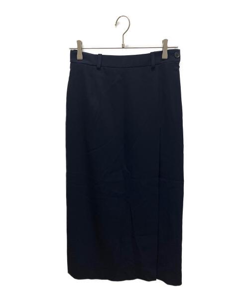 BALENCIAGA（バレンシアガ）BALENCIAGA (バレンシアガ) スリット テーラードスカート ネイビー サイズ:Sの古着・服飾アイテム