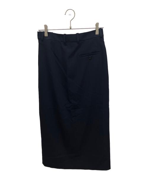 BALENCIAGA（バレンシアガ）BALENCIAGA (バレンシアガ) スリット テーラードスカート ネイビー サイズ:Sの古着・服飾アイテム