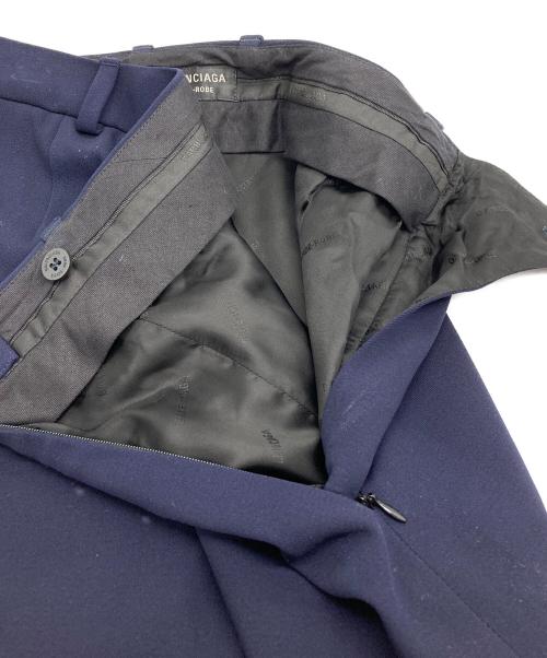 BALENCIAGA（バレンシアガ）BALENCIAGA (バレンシアガ) スリット テーラードスカート ネイビー サイズ:Sの古着・服飾アイテム