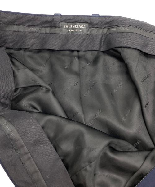 BALENCIAGA（バレンシアガ）BALENCIAGA (バレンシアガ) スリット テーラードスカート ネイビー サイズ:Sの古着・服飾アイテム